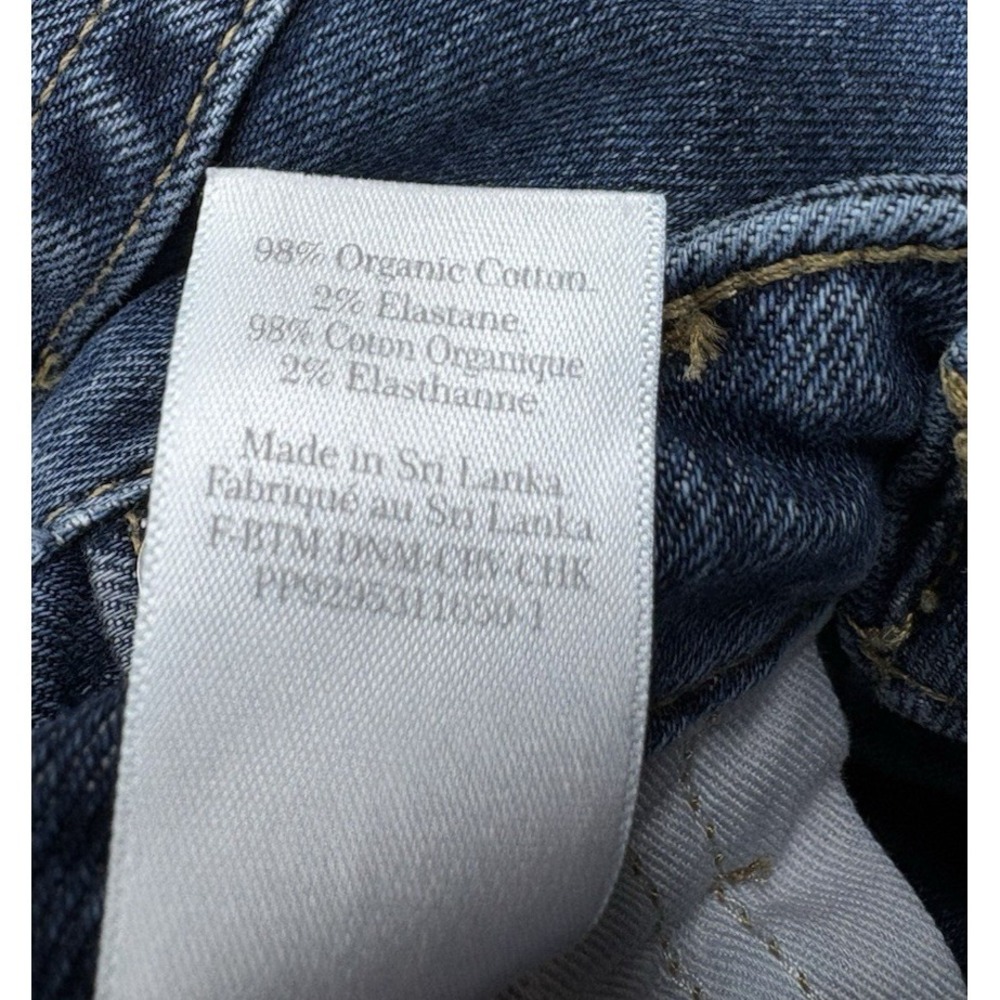 Everlane Curvy Cheeky Straight Crop Jeans Women's 29 Blue Organic Cotton Stretch - Picture 6 of 11